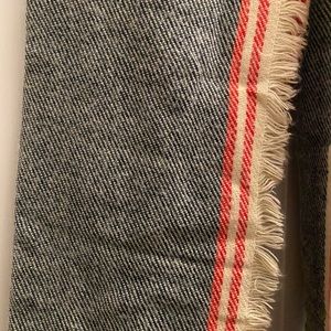 Blue, White and Red Blanket Scarf